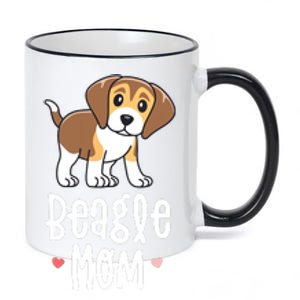 Beagle Mom Dog Mama For Women Gift For 11oz Black Color Changing Mug