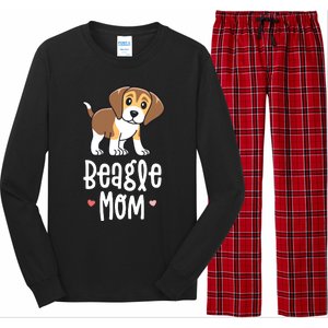 Beagle Mom Dog Mama For Women Gift For Long Sleeve Pajama Set