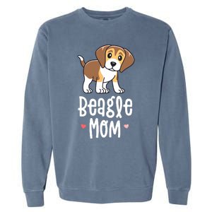 Beagle Mom Dog Mama For Women Gift For Garment-Dyed Sweatshirt