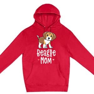 Beagle Mom Dog Mama For Women Gift For Premium Pullover Hoodie