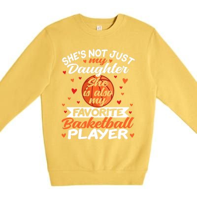 Basketball Mom Dad Premium Crewneck Sweatshirt