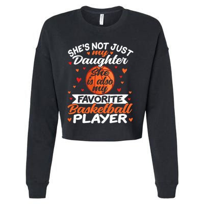 Basketball Mom Dad Cropped Pullover Crew