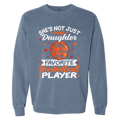 Basketball Mom Dad Garment-Dyed Sweatshirt