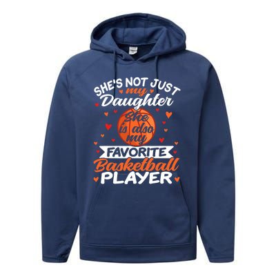 Basketball Mom Dad Performance Fleece Hoodie