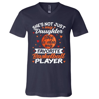 Basketball Mom Dad V-Neck T-Shirt