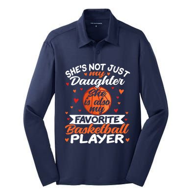 Basketball Mom Dad Silk Touch Performance Long Sleeve Polo