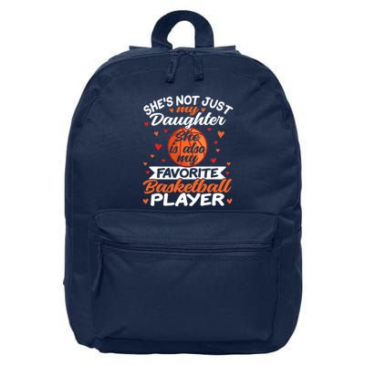 Basketball Mom Dad 16 in Basic Backpack