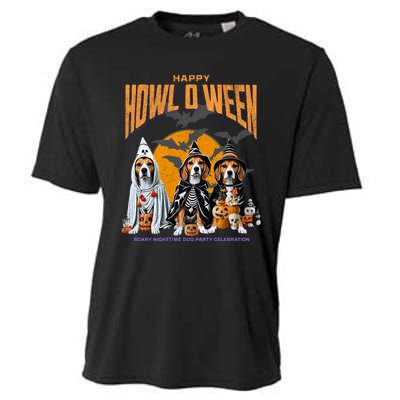 Beagle Mom Dad Halloween Lovers Cooling Performance Crew T-Shirt