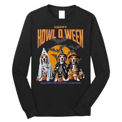 Beagle Mom Dad Halloween Lovers Long Sleeve Shirt