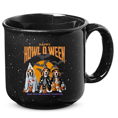 Beagle Mom Dad Halloween Lovers 15oz Campfire Ceramic Mug