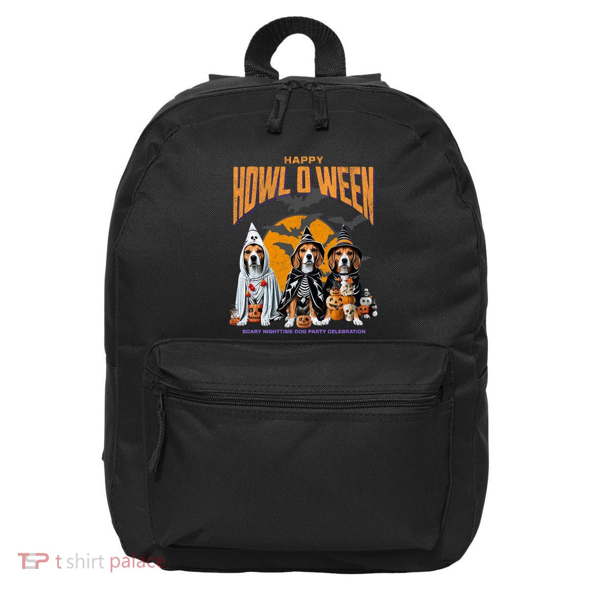Beagle Mom Dad Halloween Lovers 16 in Basic Backpack