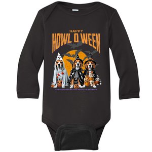 Beagle Mom Dad Halloween Lovers Baby Long Sleeve Bodysuit