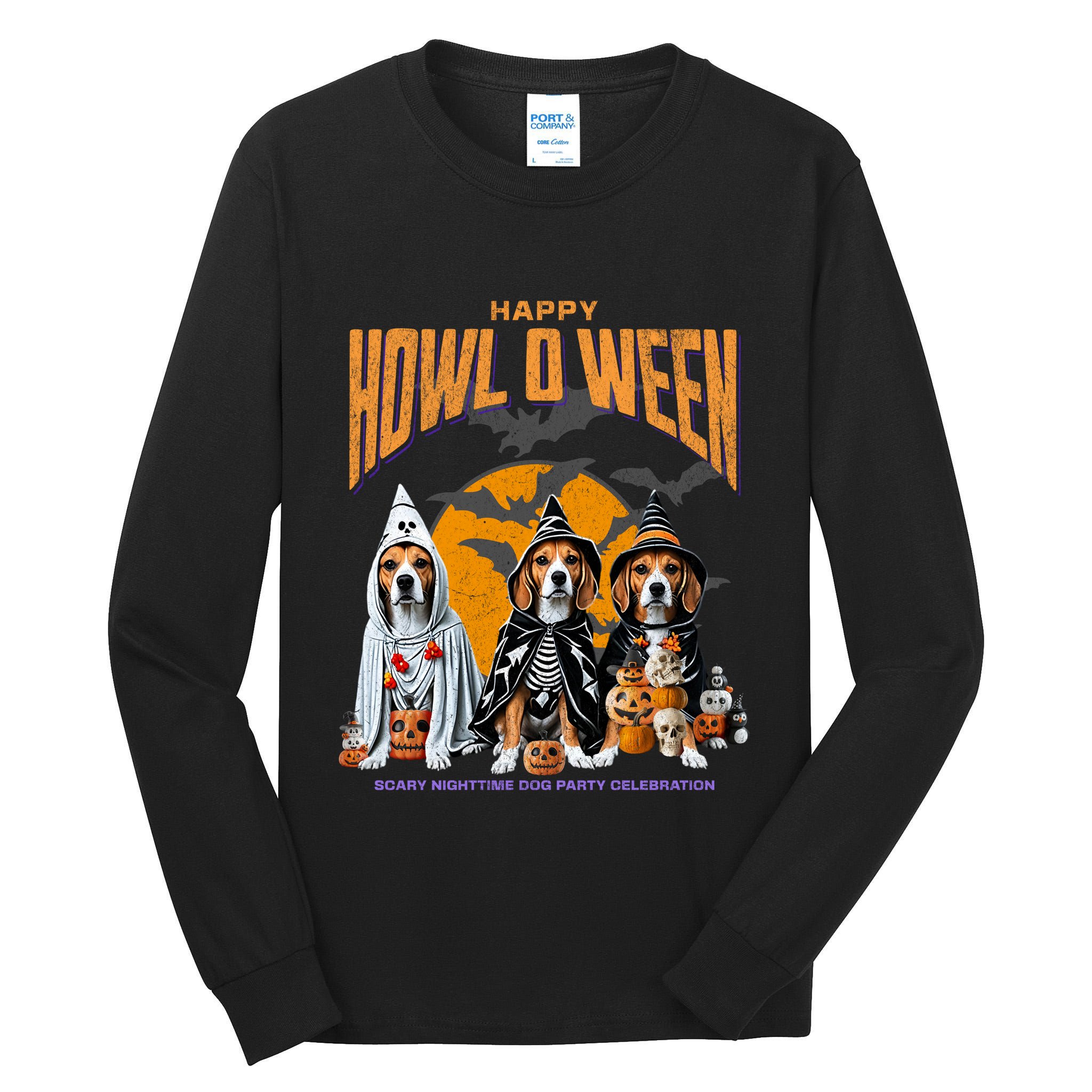 Beagle Mom Dad Halloween Lovers Tall Long Sleeve T-Shirt