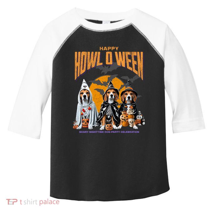 Beagle Mom Dad Halloween Lovers Toddler Fine Jersey T-Shirt