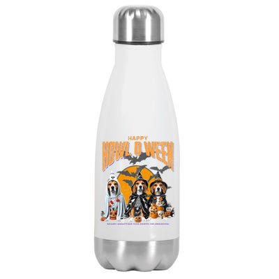 Beagle Mom Dad Halloween Lovers Stainless Steel Insulated Water Bottle