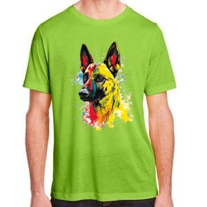 Belgian Malinois Dog Graphic Pet Art Belgian Malinois Adult ChromaSoft Performance T-Shirt