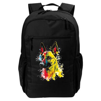 Belgian Malinois Dog Graphic Pet Art Belgian Malinois Backpack