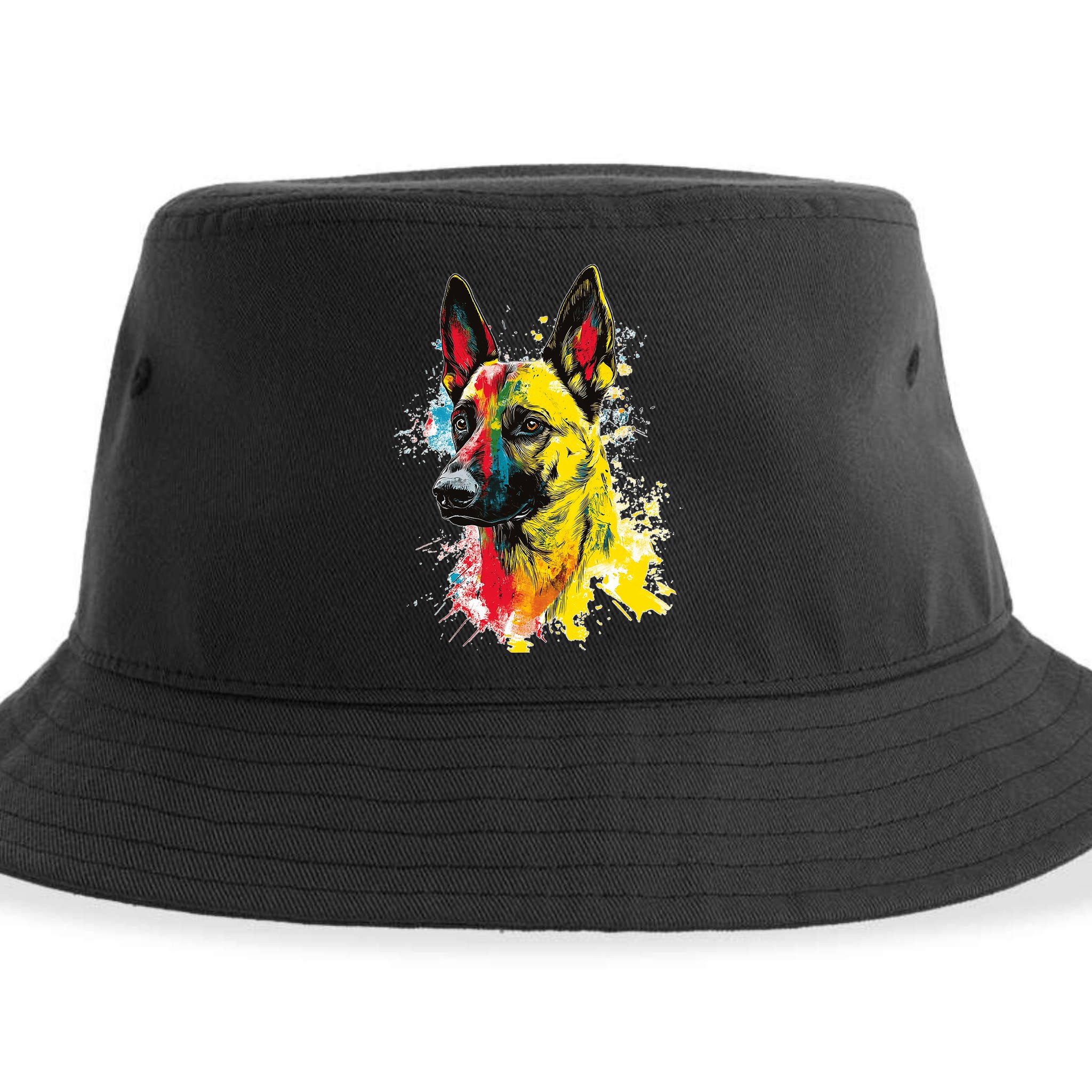 Belgian Malinois Dog Graphic Pet Art Belgian Malinois Sustainable Bucket Hat