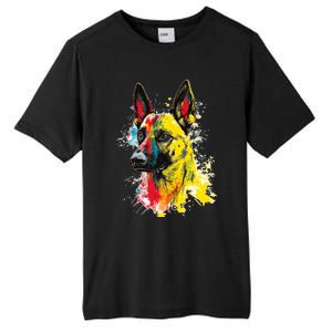 Belgian Malinois Dog Graphic Pet Art Belgian Malinois Tall Fusion ChromaSoft Performance T-Shirt