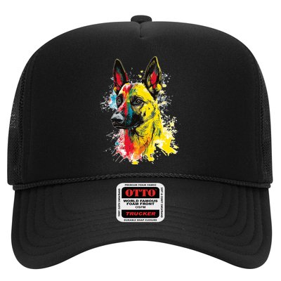 Belgian Malinois Dog Graphic Pet Art Belgian Malinois Hat