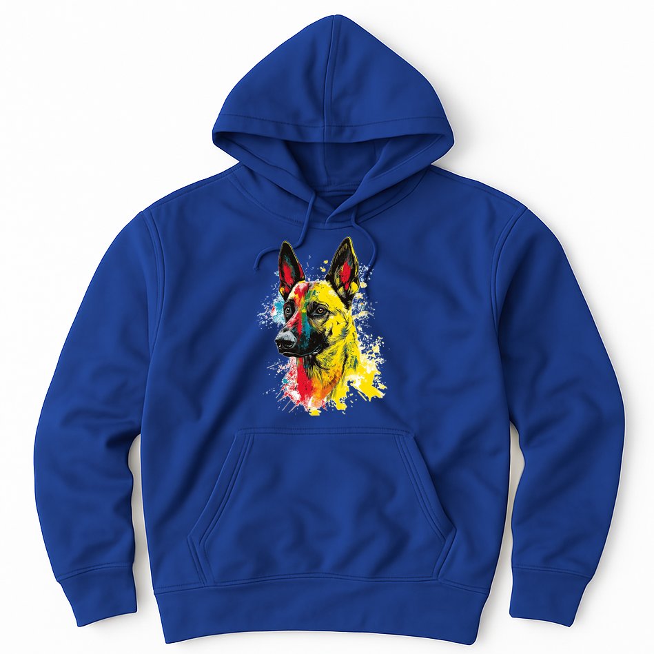 Belgian Malinois Dog Graphic Pet Art Belgian Malinois Hoodie