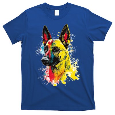 Belgian Malinois Dog Graphic Pet Art Belgian Malinois T-Shirt