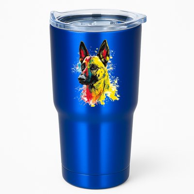Belgian Malinois Dog Graphic Pet Art Belgian Malinois Tumbler