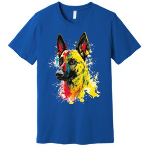 Belgian Malinois Dog Graphic Pet Art Belgian Malinois Premium T-Shirt