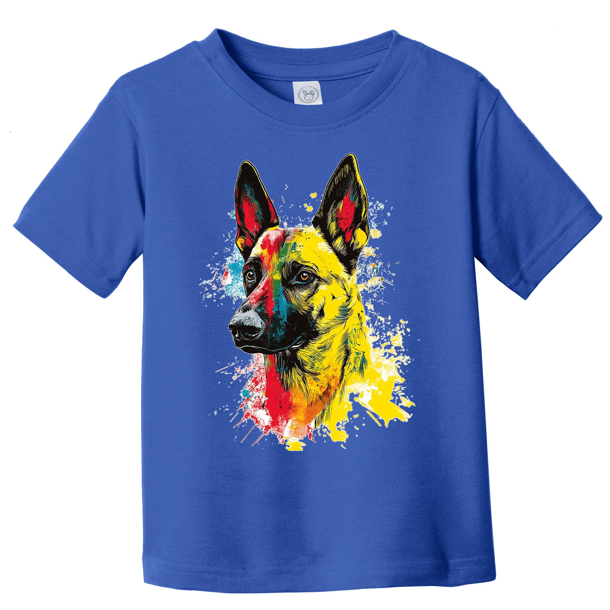Belgian Malinois Dog Graphic Pet Art Belgian Malinois Toddler T-Shirt