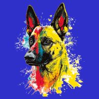 Belgian Malinois Dog Graphic Pet Art Belgian Malinois Toddler T-Shirt