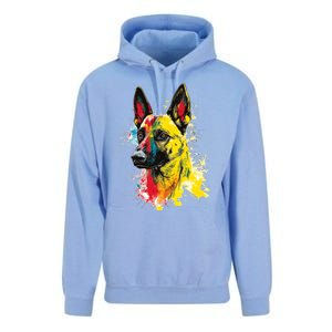 Belgian Malinois Dog Graphic Pet Art Belgian Malinois Unisex Surf Hoodie