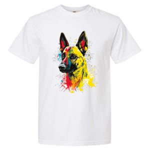 Belgian Malinois Dog Graphic Pet Art Belgian Malinois Garment-Dyed Heavyweight T-Shirt