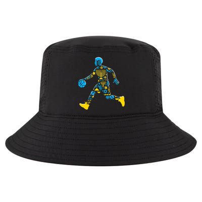 Basketball Menorah Dreidel Jewish Hanukkah Cool Comfort Performance Bucket Hat
