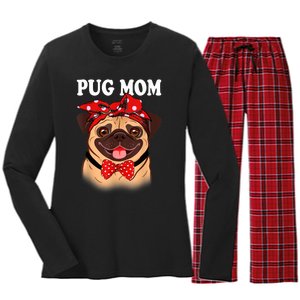 Boxer Mom Dogs Tee Mothers Day Dog Lovers Gifts For Women Women's Long Sleeve Flannel Pajama Set 