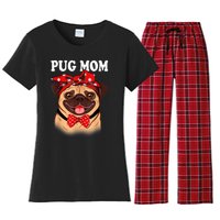 Boxer Mom Dogs Tee Mothers Day Dog Lovers Gifts For Women Women's Flannel Pajama Set