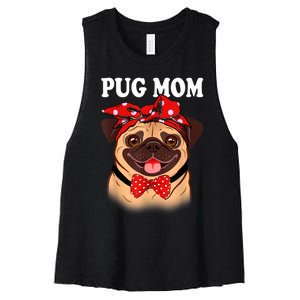 Boxer Mom Dogs Tee Mothers Day Dog Lovers Gifts For Women Women's Racerback Cropped Tank