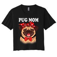 Boxer Mom Dogs Tee Mothers Day Dog Lovers Gifts For Women Women's Crop Top Tee