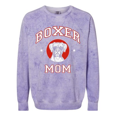 Boxer Mom Dog Mother Colorblast Crewneck Sweatshirt