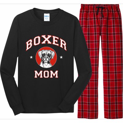 Boxer Mom Dog Mother Long Sleeve Pajama Set