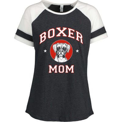 Boxer Mom Dog Mother Enza Ladies Jersey Colorblock Tee