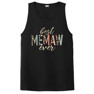 Best Memaw Ever Gifts Leopard funny Mothers Day PosiCharge Competitor Tank