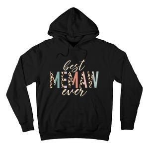 Best Memaw Ever Gifts Leopard funny Mothers Day Tall Hoodie