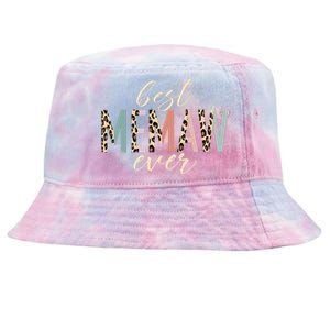 Best Memaw Ever Gifts Leopard funny Mothers Day Tie-Dyed Bucket Hat