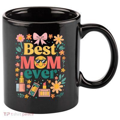 Best Mom Ever Wildflower Mama Mother'S Day Retro Floral Mom 11oz C Handle Ceramic Mug