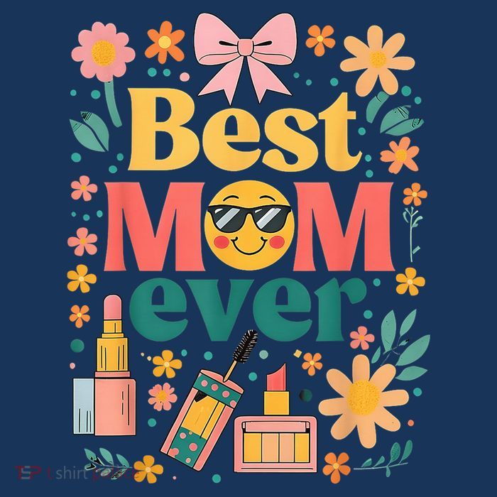 Best Mom Ever Wildflower Mama Mother'S Day Retro Floral Mom T-Shirt