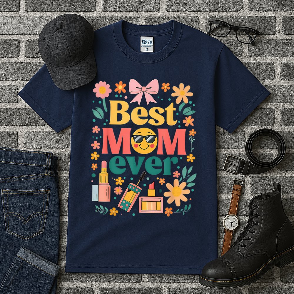 Best Mom Ever Wildflower Mama Mother'S Day Retro Floral Mom Tall T-Shirt
