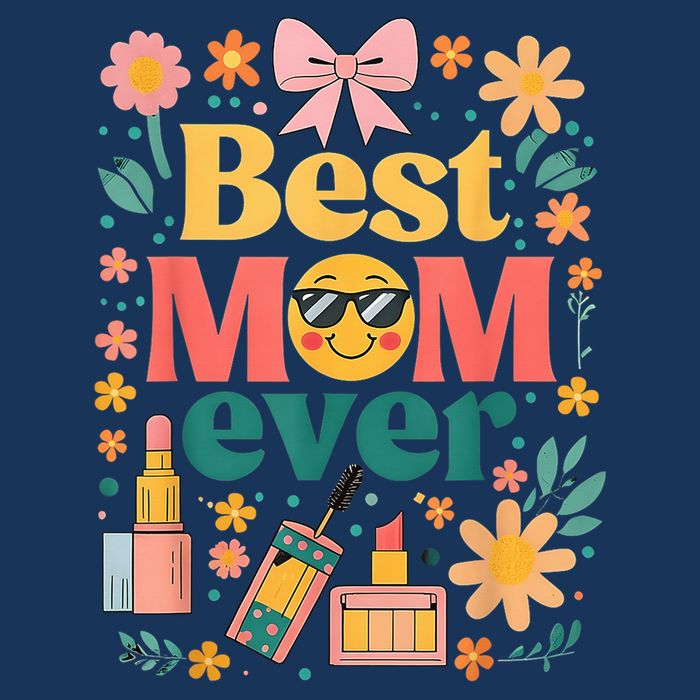 Best Mom Ever Wildflower Mama Mother'S Day Retro Floral Mom Beanie