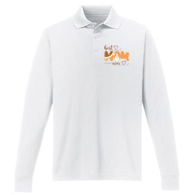 Best Mom Ever Mom Chill Mum Mothers Day Performance Long Sleeve Polo