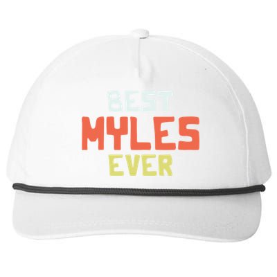 Best Myles Ever Personalized Name Custom Nickname Couples Cute Gift Snapback Five-Panel Rope Hat