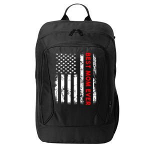 Best Mom Ever US American Flag Graphic Tee Mothers Day City Backpack